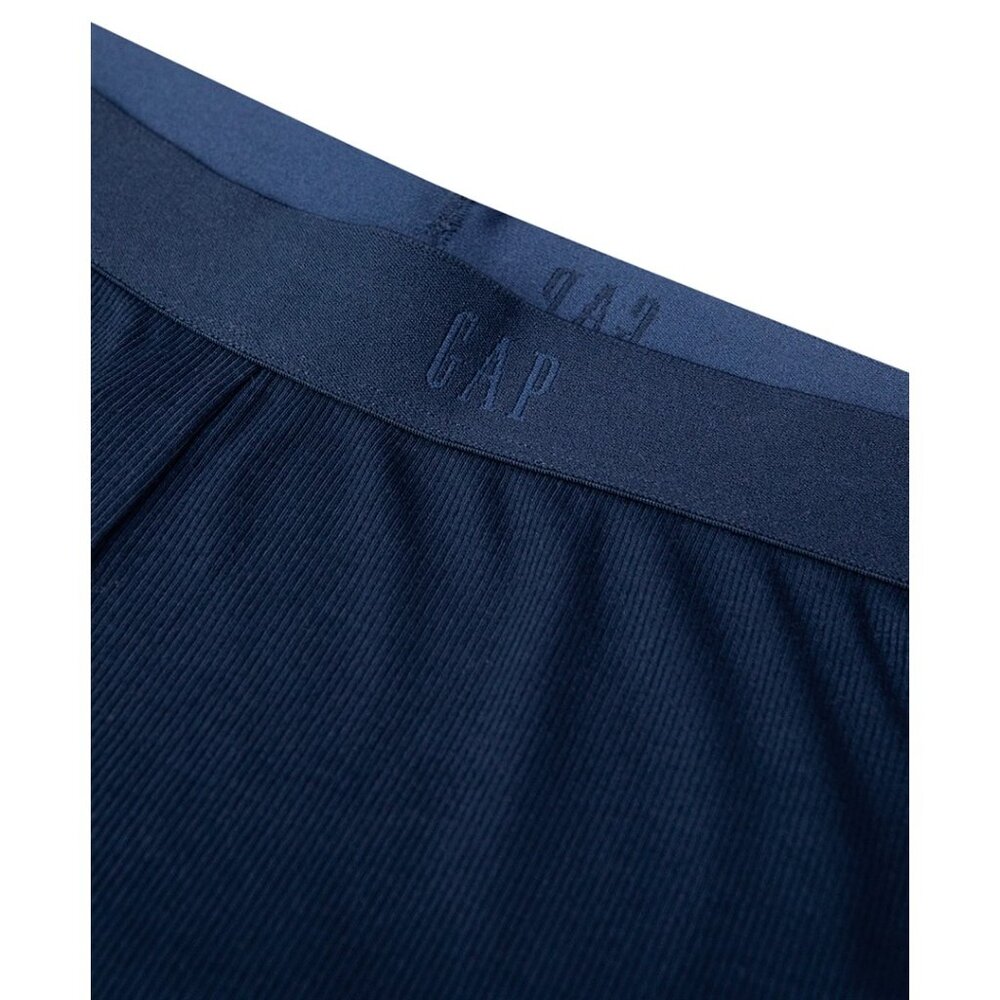 #1041 Gap GapBody Women's Ribbed High-Rise Pajama Pants - Navy Uniform - Picture 2 of 6